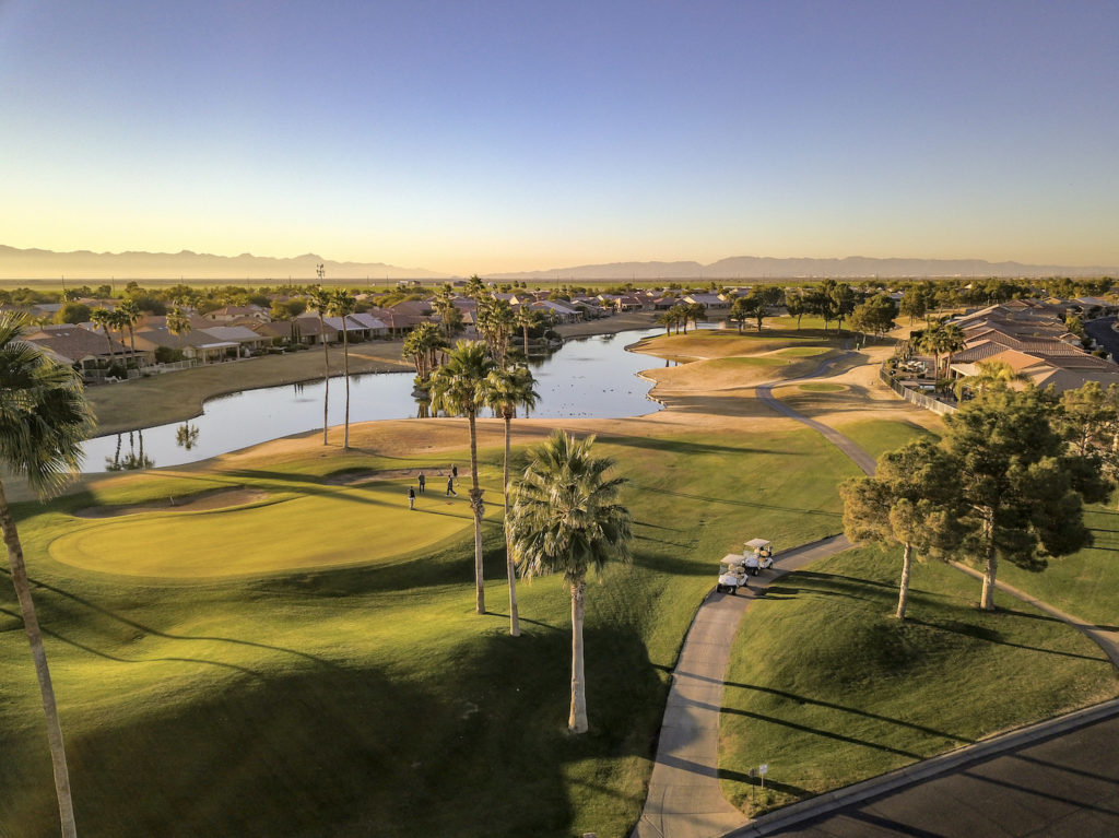Sun Lakes Golf Course at Sunset